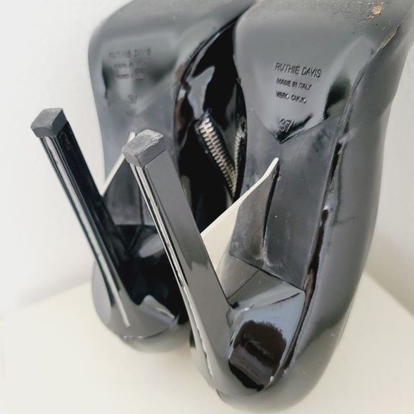 Ruthie Davis Patent Leather Stiletto Bootie - Picture 8 of 11